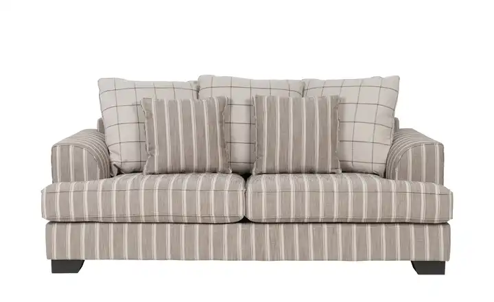SOHO Sofa Franka Sand, Braun 2,5 Webstoff