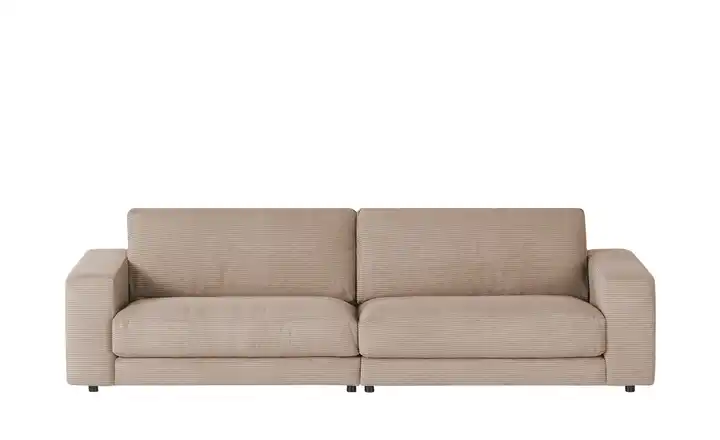 Jette Home Sofa Cord Sila 64 cm 290 cm Hellbraun