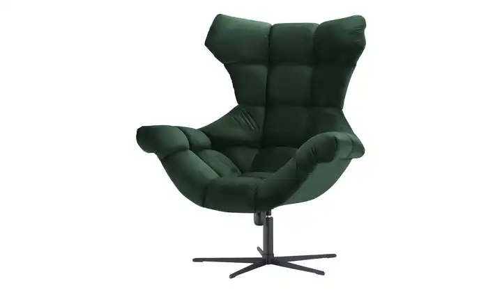 Twist Sessel aus Samt Sensi Waldgrün