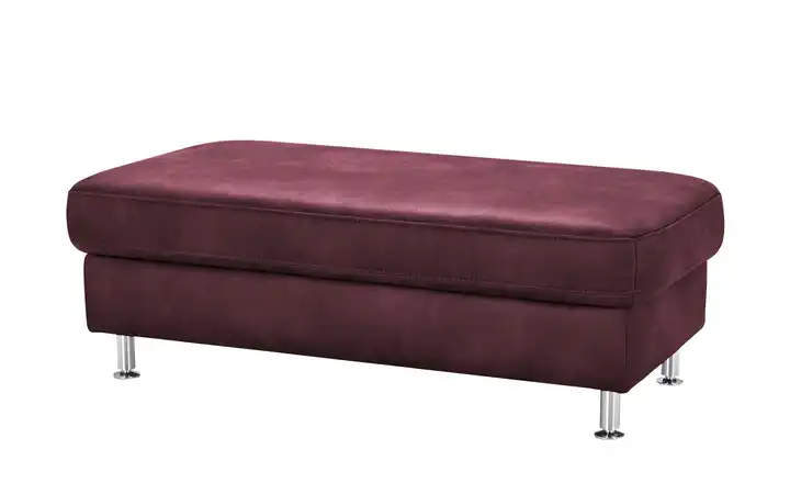 Kollektion Kraft XXL Hocker Veit Bordeauxrot Stauraum unter der Sitzfläche