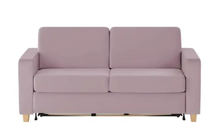 nehl Schlafsofa Boston Deluxe konisch schmal Rosé