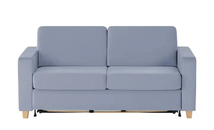 nehl Schlafsofa Boston Deluxe konisch schmal Rauchblau