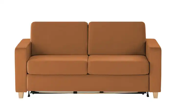 nehl Schlafsofa Boston Deluxe konisch schmal Kupferfarben