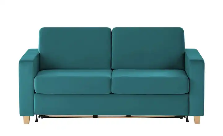 nehl Schlafsofa Boston Deluxe konisch schmal Petrol