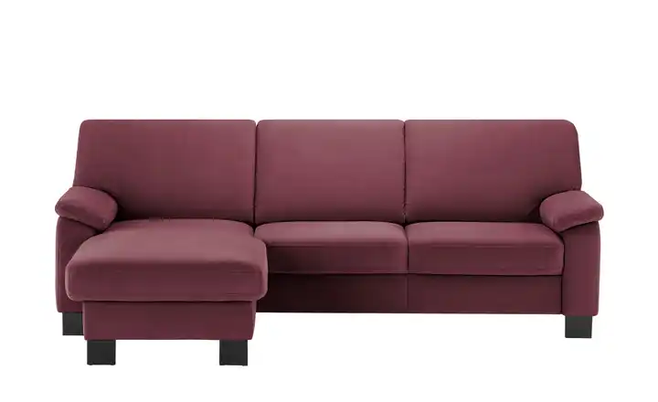 Kollektion Kraft Ecksofa Veit Bordeauxrot links ohne