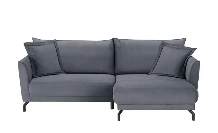 bobb Ecksofa Yolanda rechts Mikrofaser Anthrazit