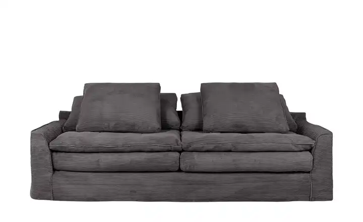 SOHO Sofa 3-sitzig Anthrazit Cordstoff