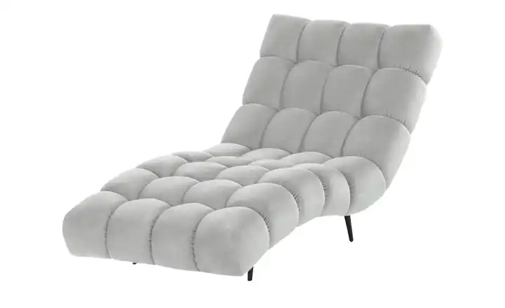 switch Relaxliege Delphi Silbergrau 80 cm Velours