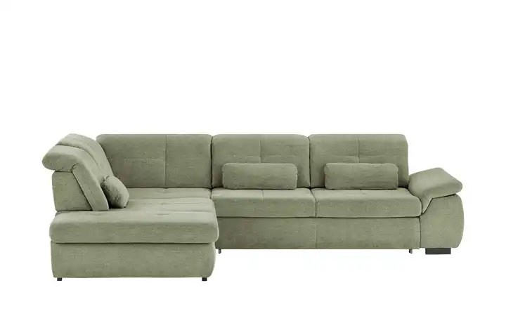 Ecksofa mit Funktion Perry links Grün