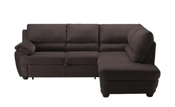 Primo Ecksofa mit Schlaffunktion Nebolo Dunkelbraun rechts Erweiterte Funktion