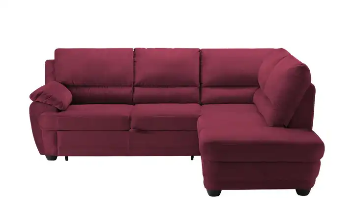 Primo Ecksofa mit Schlaffunktion Nebolo Rot rechts Erweiterte Funktion