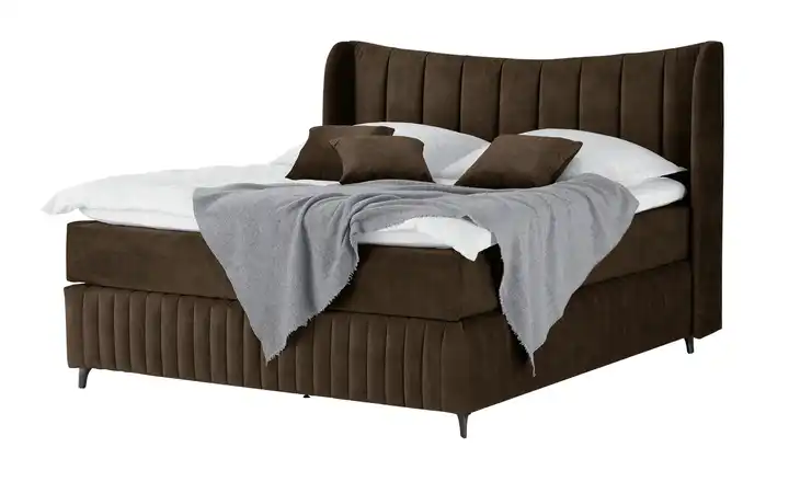 Kings and Queens Boxspringbett Uldur Braun 200 cm H2