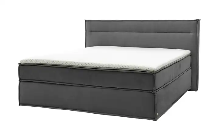 Musterring Boxspringbett JustB! Dunkelgrau 200 cm H2 & H4