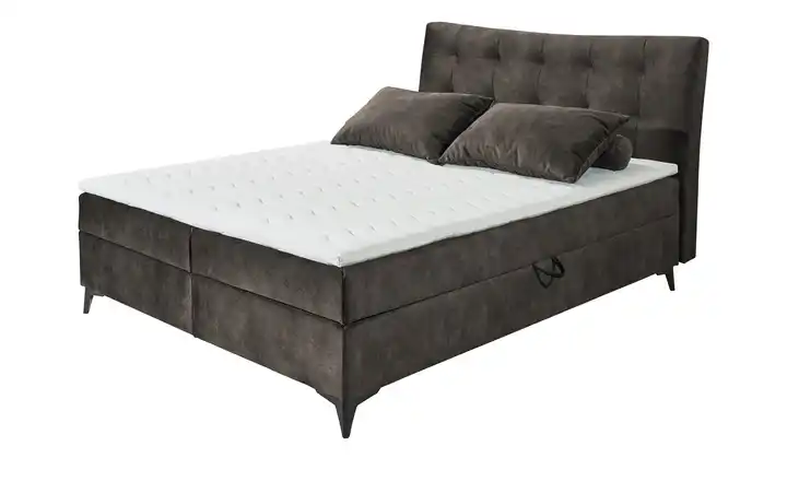 Boxbett mit Bettkasten Melrose Dunkelbraun