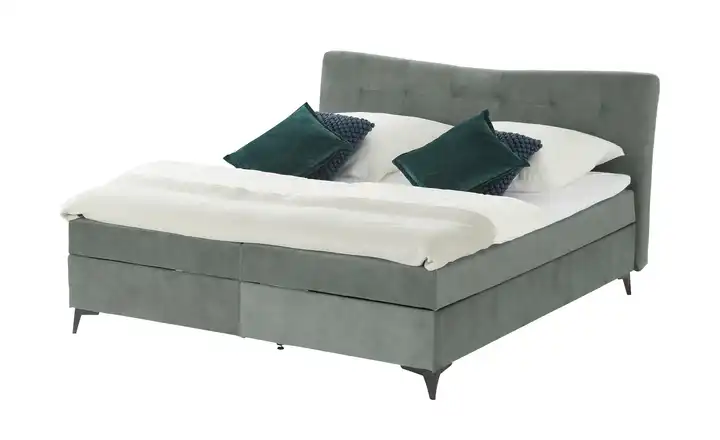 Boxbett mit Bettkasten Melrose Hellgrau