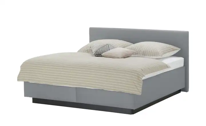 vanDoorn Polsterbett Wendematratze Flexline 2.0 200 cm Silbergrau Kopfteilhöhe ca. 95 cm H2 & H3
