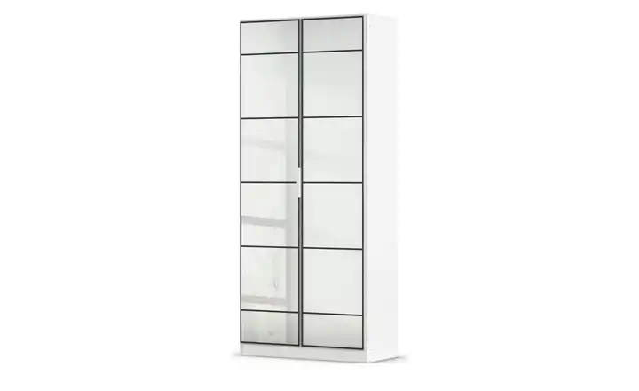 Spiegelschrank mit Einlegeböden Weiß 2 Stück