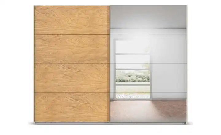 Schwebetürenschrank mit Spiegel 271 cm Champagner