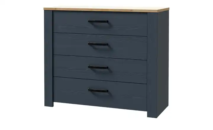 Schubkastenkommode Blau 4 Stück
