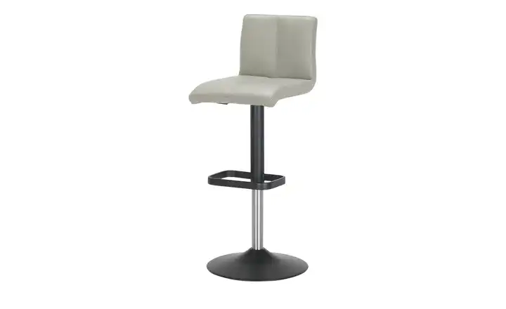 Barhocker Taupe Schwarz, lackiert