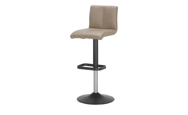 Barhocker Hellbraun Schwarz, lackiert
