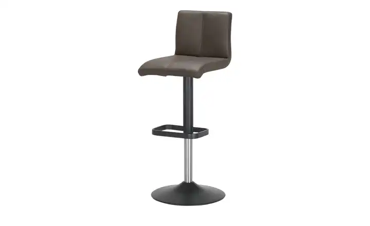 Barhocker Dunkelbraun Schwarz, lackiert