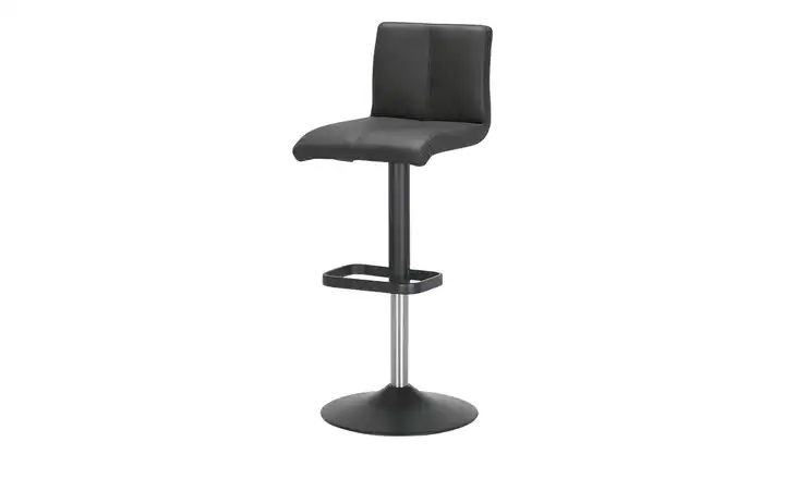 Barhocker Anthrazit Schwarz, lackiert