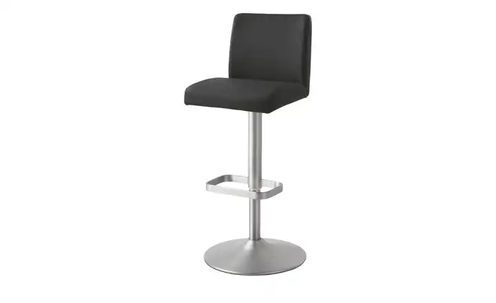 Barhocker Anthrazit Mikrofaser