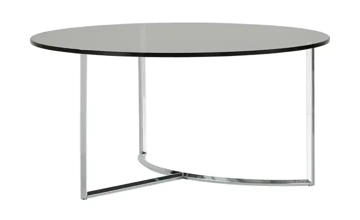 Couchtisch Grau verchromt Höhe ca. 37 cm