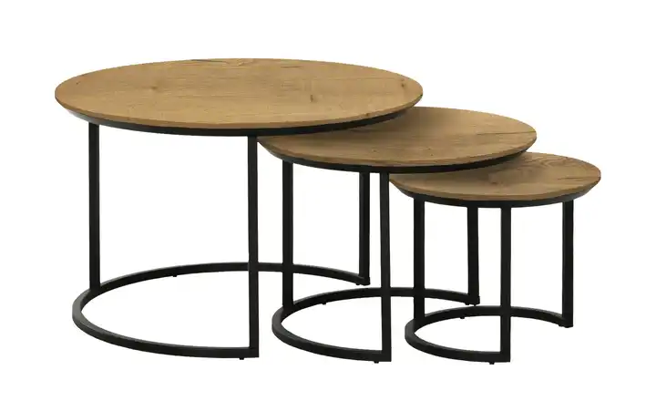 Primo Couchtisch 3er Set Eiche (Nachbildung), Natur