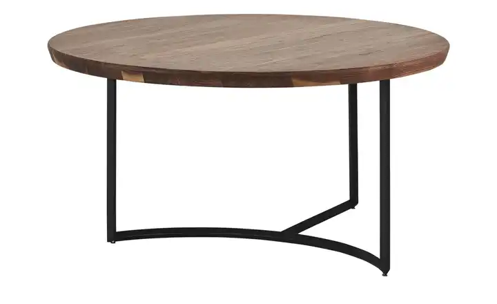 Couchtisch Nussbaum Schwarz Höhe ca. 37 cm