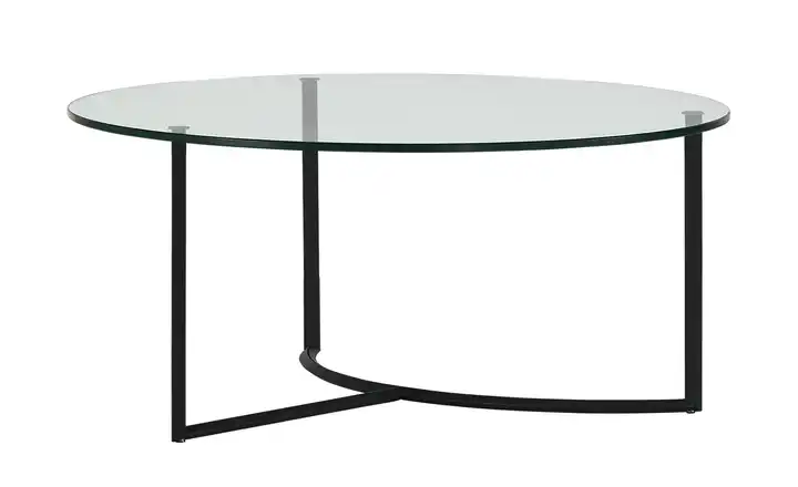 Couchtisch transparent Schwarz Höhe ca. 32 cm