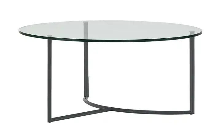 Couchtisch transparent Basaltgrau Höhe ca. 32 cm