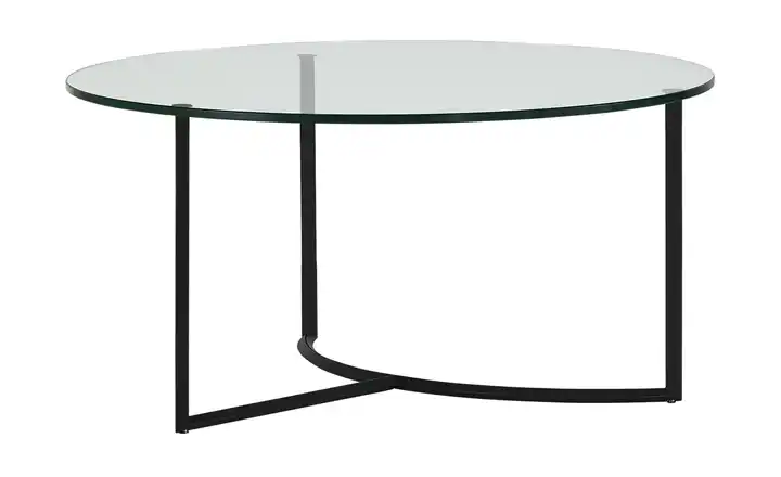 Couchtisch transparent Schwarz Höhe ca. 37 cm