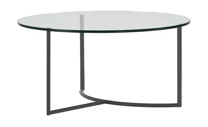 Couchtisch transparent Basaltgrau Höhe ca. 37 cm