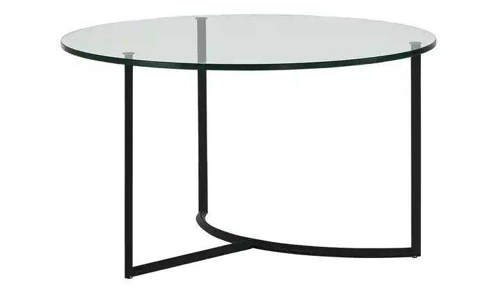 Couchtisch transparent Schwarz Höhe ca. 42 cm