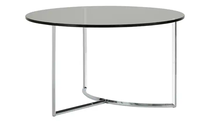Couchtisch Grau verchromt Höhe ca. 42 cm