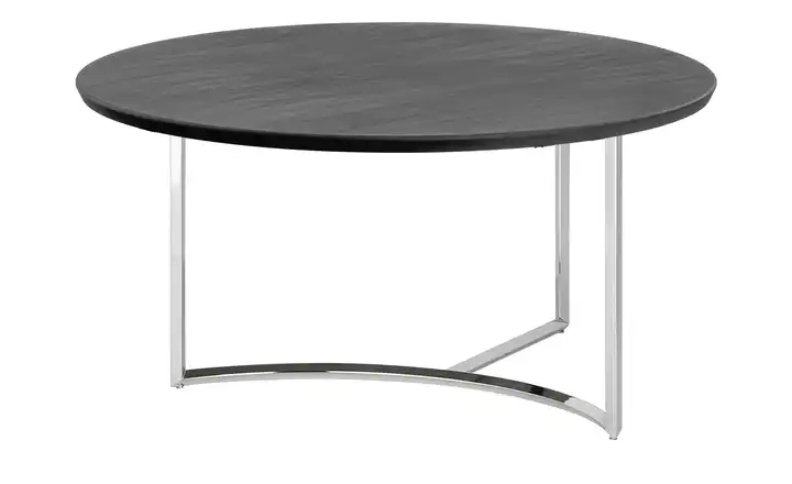Couchtisch Dunkelgrau verchromt Höhe ca. 37 cm