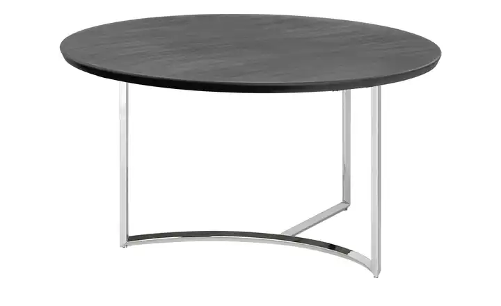 Couchtisch Dunkelgrau verchromt Höhe ca. 42 cm