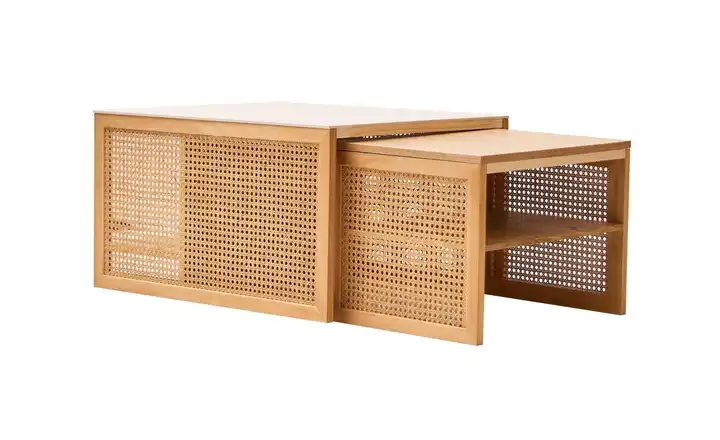 Couchtisch 2er-Set Braun, Esche