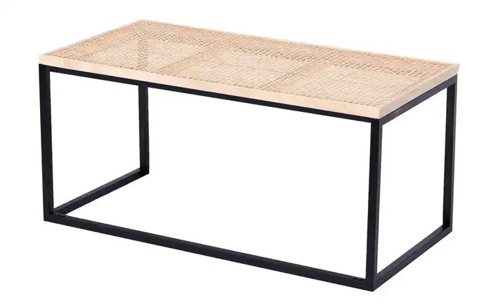 Couchtisch Schwarz, Rattan