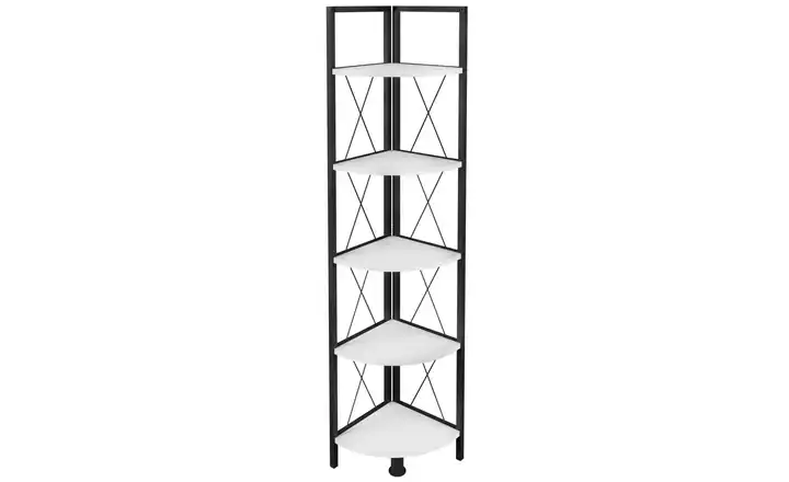 Eckregal Weiß 160 cm