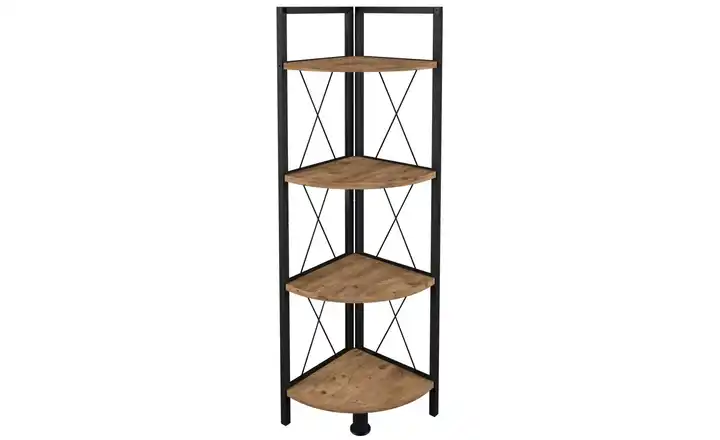 Eckregal Eiche (Nachbildung) 123 cm