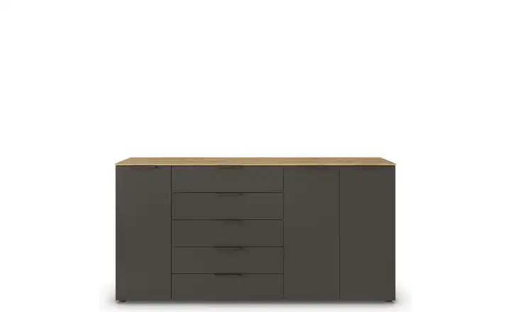 Sideboard Flipp Graphit, Eiche Artisan (Nachbildung) Front: Dekor, Oberboden: Dekor Graphit