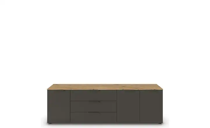 Sideboard Graphit, Eiche Artisan (Nachbildung) Front: Dekor, Oberboden: Dekor Graphit, Eiche Artisan (Nachbildung) Graphit