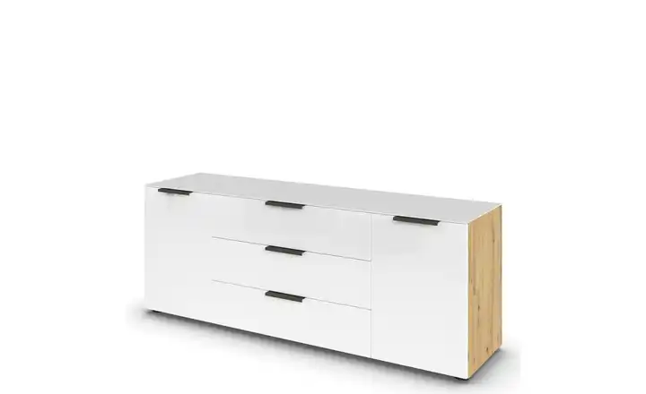 Sideboard Flipp Graphit Weiß, Eiche Artisan (Nachbildung)