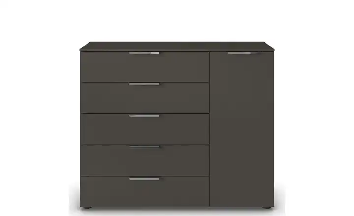 Sideboard Flipp Graphit Graphit Front: Dekor, Oberboden: Dekor verchromt