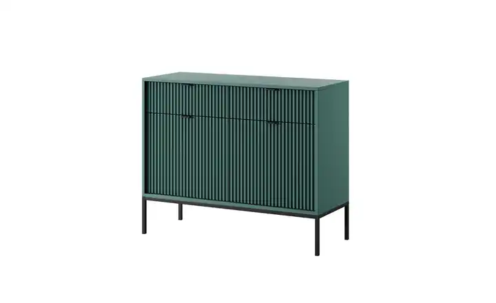 Sideboard 104 cm Grün, Schwarz 2 Stück