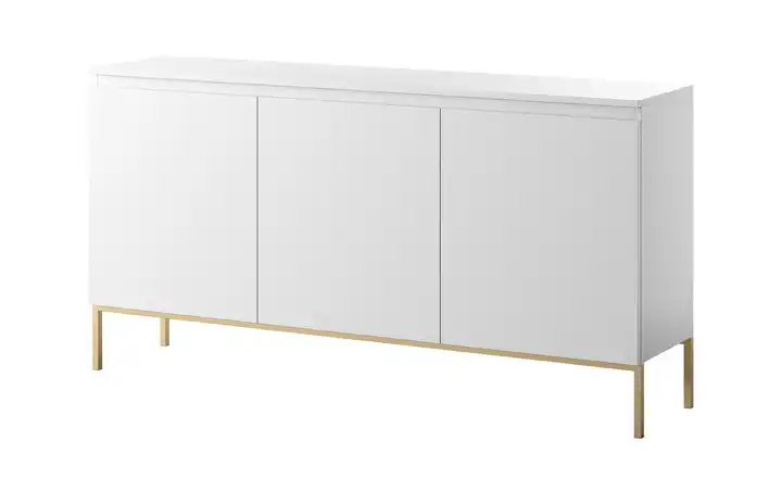 Sideboard 150 cm Weiß 3 Stück