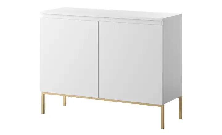 Sideboard 100 cm Weiß 2 Stück